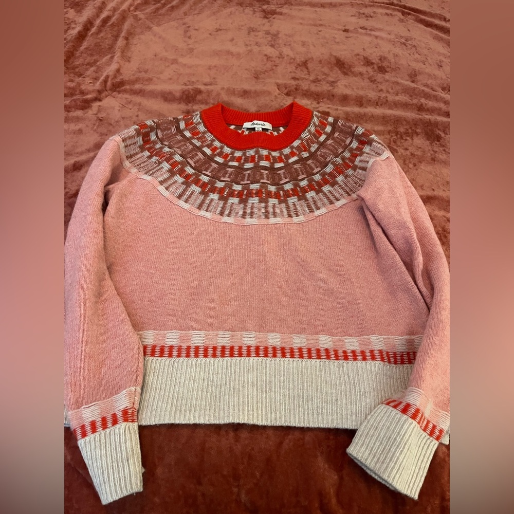 Madewell pink sweater